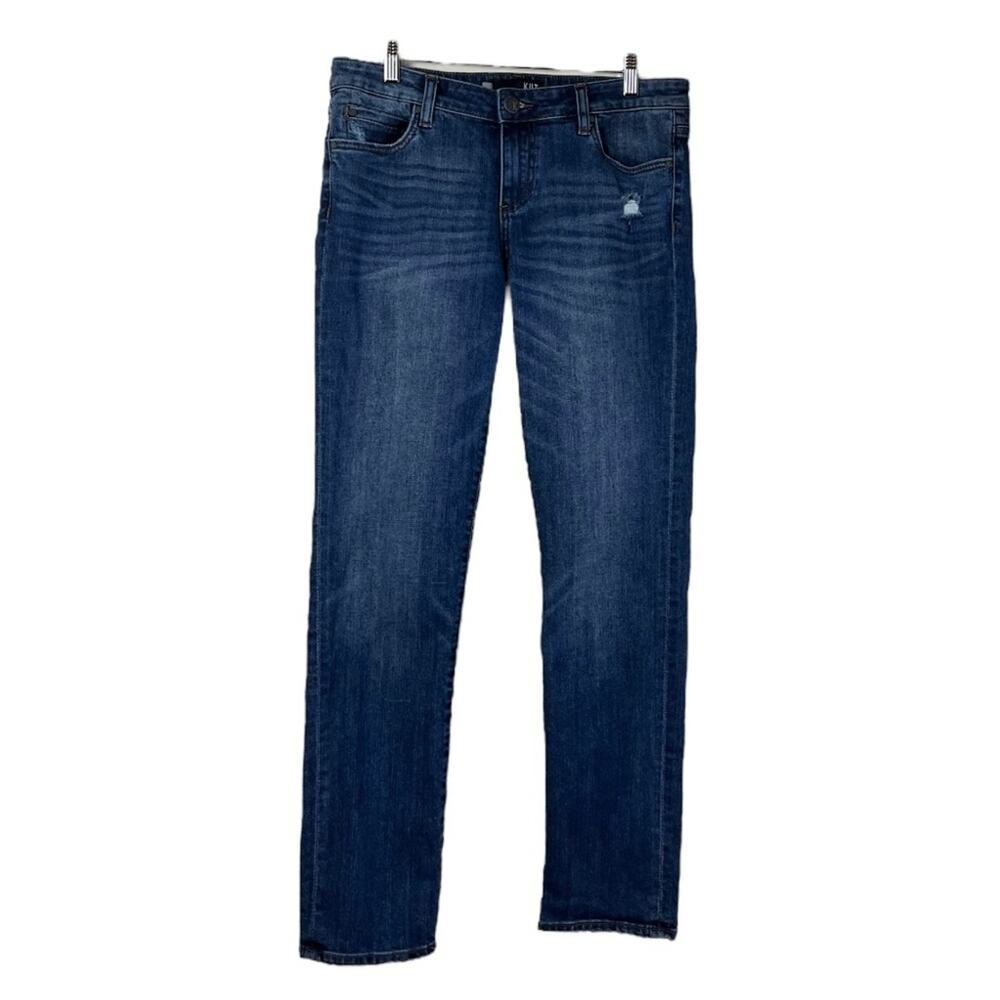 Kut from the Kloth Catherine Boyfriend Distressed Dark Wash Women’s Size 8